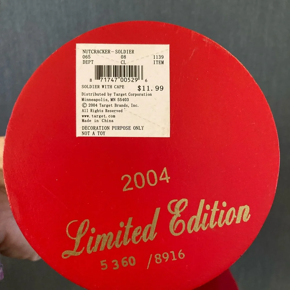 Target Red and Gold Limited Edition Nutcracker Box